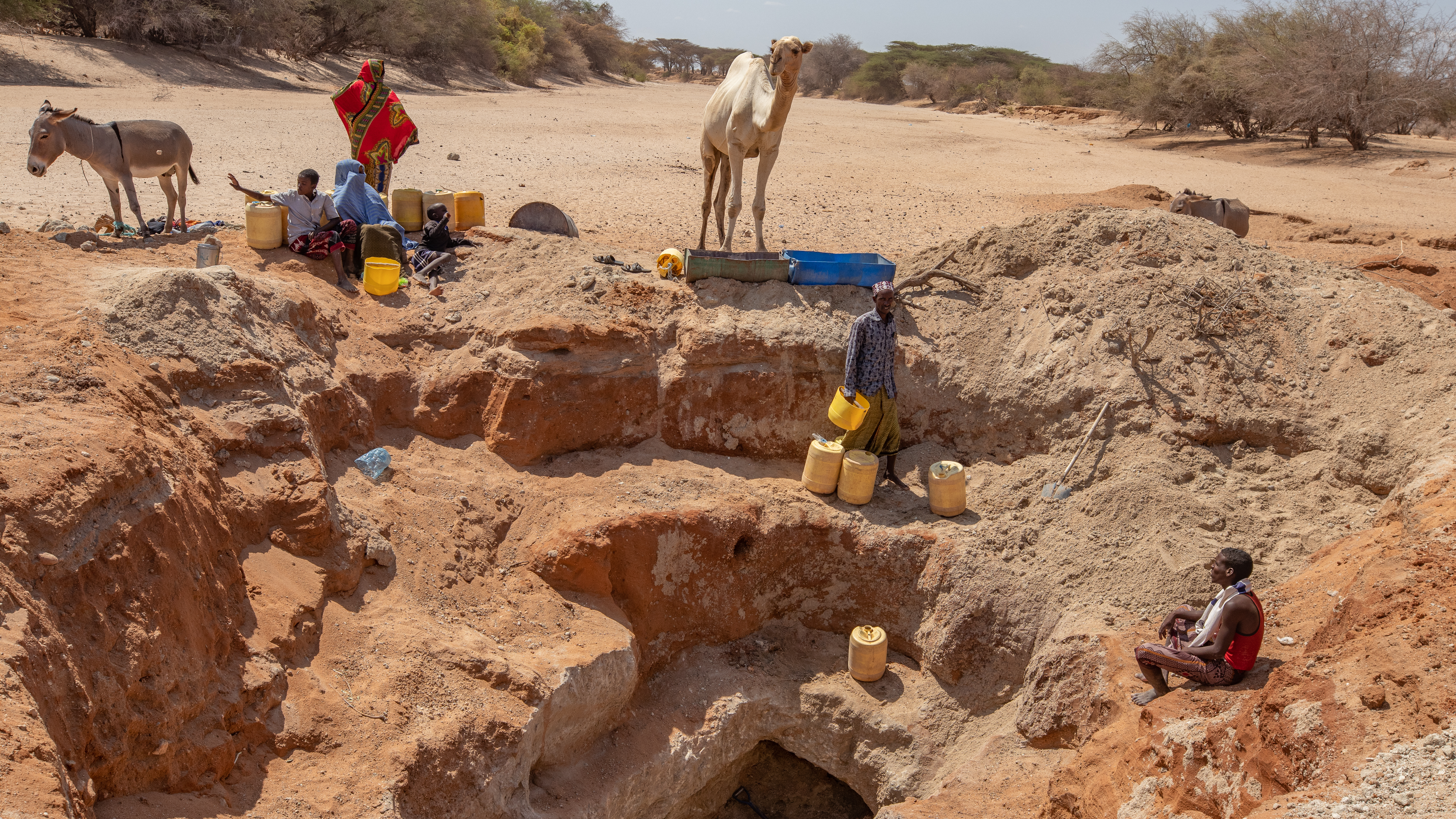 Children at water point